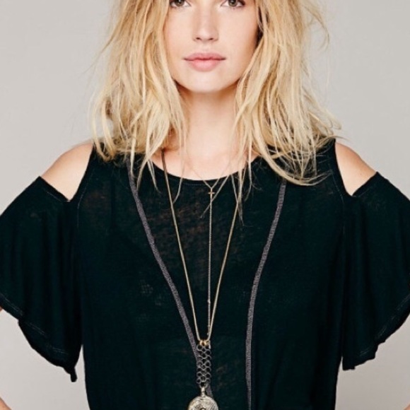 Free People Tops - Free People Cold Shoulder Tee